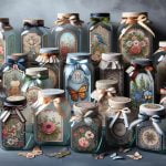 Barattoli Di Vetro Decorati Decoupage Barattoli di vetro decorati decoupage: idee creative per regali unici