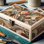 Bauletto Legno Decoupage Decora il bauletto in legno con la tecnica del decoupage per un tocco vintage