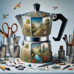 Caffettiere Decorate a Decoupage Caffettiere decorate a decoupage: un tocco di creatività per la tua colazione