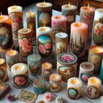 Candele Con Decoupage Illumina le tue serate con candele con decoupage artigianali