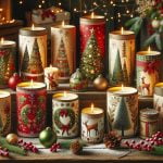 Decora le tue candele natalizie con la tecnica del decoupage per un tocco unico e festoso