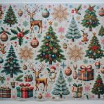 Carta Di Riso Natalizia Per Decoupage Carta di riso natalizia per decoupage: ideale per decorare biglietti di Natale e oggetti artigianali