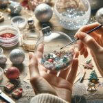 Decoupage Palline Di Natale Trasparenti Apribili Come Decorarle Decora le palline di Natale trasparenti con la tecnica del decoupage per un effetto unico