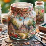 Decoupage Su Barattoli Di Vetro Decora i barattoli di vetro con la tecnica del decoupage per un tocco unico e creativo