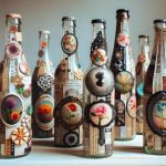 Decoupage Su Bottiglie Di Vetro Decoupage su bottiglie di vetro: trasforma le tue bottiglie in opere d'arte uniche
