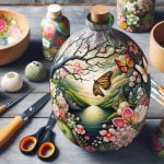 Decoupage Su Vetro Bottiglie Creare decorazioni uniche con la tecnica del decoupage su bottiglie di vetro