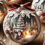 Palline Di Natale Decoupage Idee creative per decorare palline di Natale in decoupage