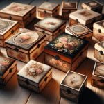Scatole Legno Decoupage Scatole in legno per decoupage, ideali per creare oggetti unici e personalizzati