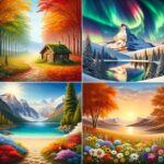 Carta Per Decoupage Paesaggi Carta per decoupage paesaggi: scegli disegni naturali e colori vivaci per un effetto incantevole