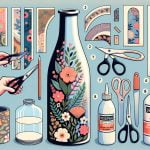 Decorare un vaso di vetro con la tecnica del decoupage