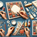 Come Fare Un Bordo Di Pittura in Decoupage Tutorial: Come realizzare un bordo di pittura in decoupage