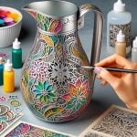 Come Pitturare a Decoupage Caraffa Di Metallo Decoupage su caraffa metallica: guida pratica per pitturare