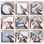 Istruzioni per preparare il tovagliolo per il decoupage: piegature precise e delicate