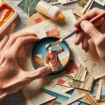 come scrivere testi nel decoupage