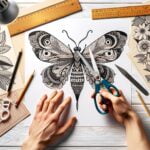 Utilizza forbici precise per tagliare la carta decoupage con figure difficili