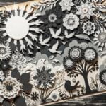 Creazioni di decoupage bianco e nero per un tocco di eleganza