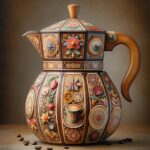 Decoupage Caffettiera Decoupage su caffettiera per un tocco vintage