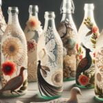 Decoupage Su Bottiglie Vetro Tutorial Decoupage su bottiglie in vetro con passo passo dettagliato