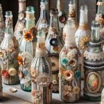 Idee per creare bottiglie decorate con decoupage uniche