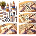 Creare decorazioni uniche con decoupage su carta stampata