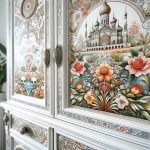 Decoupage Armadio Bianco idee creative per un mobile unico