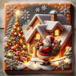 Decoupage Natalizio Su Tegola un modo originale per decorare le tue festività