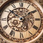 decoupage orologio su legno