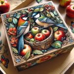Decoupage Su Scatola Di Cartone tutorial creativo per principianti