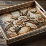 Decoupage Vassoio Legno un'idea creativa per decorare in modo unico e originale