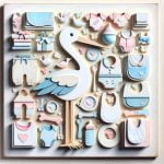 Fiocchi Nascita Decoupage Fai scintillare i tuoi regali con fiocchi nascita decoupage unici e personalizzati