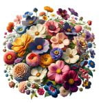 Stampa fiori per decoupage su carta resistente