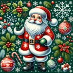 crea decorazioni uniche con immagini di Babbo Natale e renne