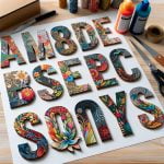 Lettere Per Decoupage lettere artistiche