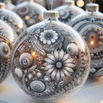 Palline Trasparenti Decoupage Bellissime palline trasparenti per decoupage