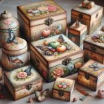 Scatoline in Legno Per Decoupage personalizza, regala, conserva