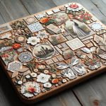 Tagliere Decoupage Ideale per decorare e servire con stile
