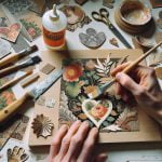 Tecnica Decoupage Su Legno decorazioni uniche con carta patinata