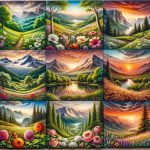Tovaglioli Per Decoupage Paesaggi suggestivi e perfetti per decorare tavoli e oggetti