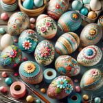 Uova decorate decoupage - idea originale per la Pasqua