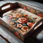 Vassoio Legno Decoupage un tocco artigianale e elegante per la tua casa