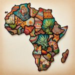 scopri le bellezze dell'Africa con una carta geografica pronta per il decoupage
