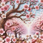 Creazioni uniche con foglie di alberi di ciliegio per decoupage