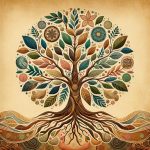 Albero Della Vita Decoupage simbolo di natura e rinascita