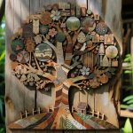 Creazioni uniche con l'albero in legno decoupage per arredare con stile e originalità