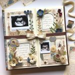 Album Decoupage Della Gravidanza ricordi incorniciati con stile