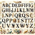 Alfabeto in Grafia Francese Su Carta Da Decoupage crea decorazioni uniche con questo materiale versatile