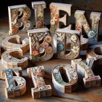Alfabeto Legno Decoupage Realizza decorazioni originali con l'alfabeto legno decoupage per un tocco rustico e personalizzato