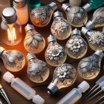 Ampolle Bulbi in Plastica Per Decoupage ideali per creare decorazioni uniche e originali