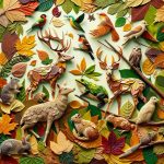 Realizza bellissimi quadri con foglie decoupage ispirati agli animali della foresta