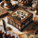 Antico Decoupage stile vintage e dettagli intricati per decorare con classe